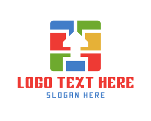 House - Multicolor House Apartment logo design