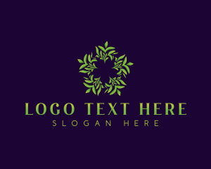 Eco - Organic Leaves Therapy logo design