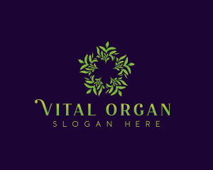 Organic Leaves Therapy logo design