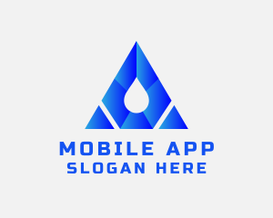 Triangle Water Droplet Logo