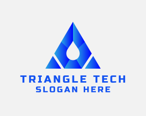 Triangle - Triangle Water Droplet logo design