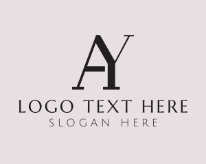 Attorney - Generic Accounting Consultant Letter AY logo design