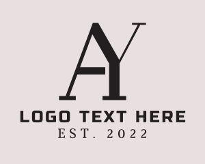 Original - A & Y Monogram logo design