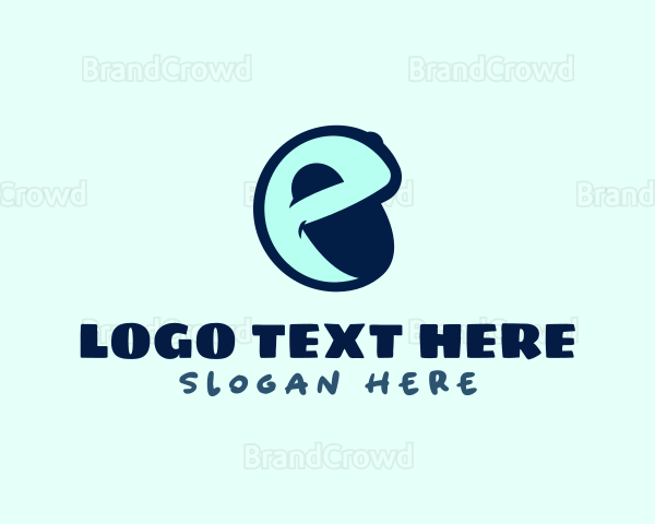 Face Emoji Letter E Logo