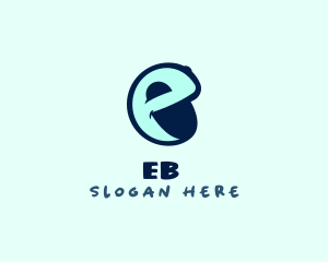 Emotion - Face Emoji Letter E logo design