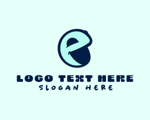 Face Emoji Letter E Logo