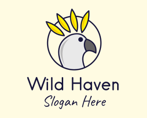 Wild Cockatoo Bird logo design