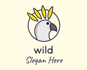 Aviary - Wild Cockatoo Bird logo design