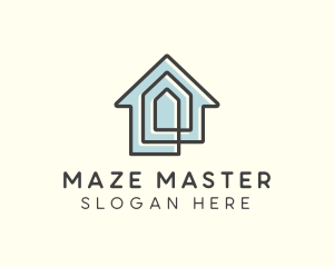 House Maze Line logo design