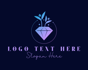 Astral - Crystal Daimond Gem logo design