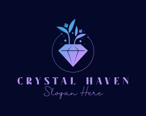 Crystal Daimond Gem logo design