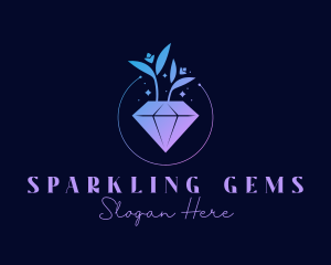 Crystal Daimond Gem logo design