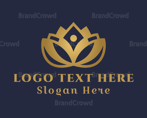 Floral Yoga Lotus Logo