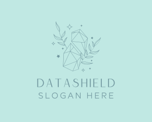 Elegant Crystal Leaves Logo