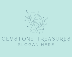 Elegant Crystal Leaves logo design