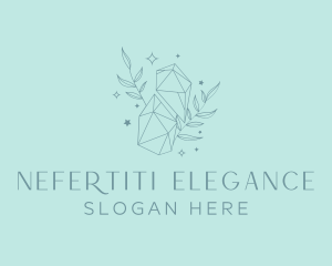 Elegant Crystal Leaves logo design