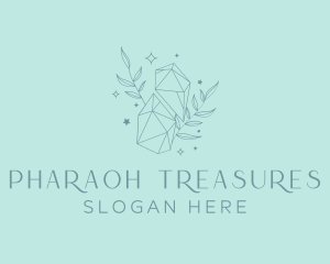 Elegant Crystal Leaves logo design