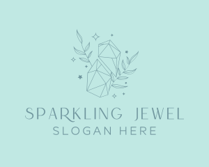 Elegant Crystal Leaves logo design