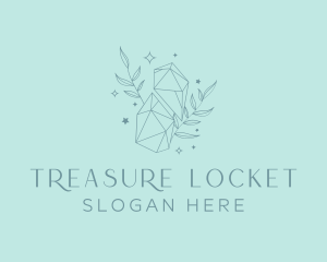 Elegant Crystal Leaves logo design