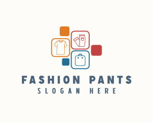 Pants - Tshirt Pants Bag Ecommerce logo design