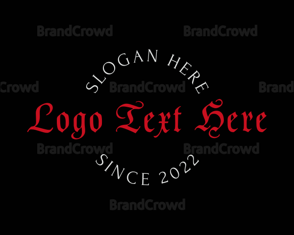 Simple Gothic Tattoo Logo