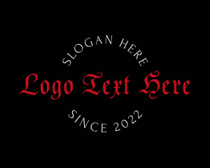 Simple Gothic Tattoo Logo