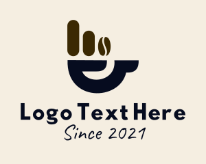 Wifi - Coffee Cup Hand logo design