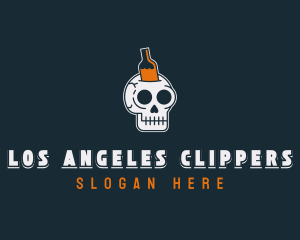 Beer Brewery Skull Logo