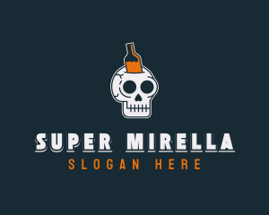 Beer Brewery Skull Logo