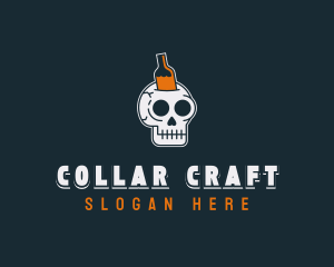 Beer Brewery Skull logo design