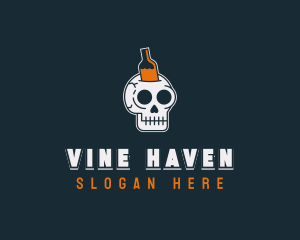 Beer Brewery Skull logo design