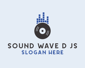 Dj - DJ Equalizer Record logo design