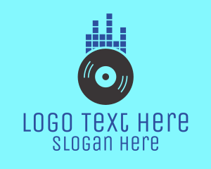 Sing - DJ Equalizer Record logo design