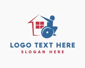 Physiotherapy - Wheelchair Therapy Shelter logo design
