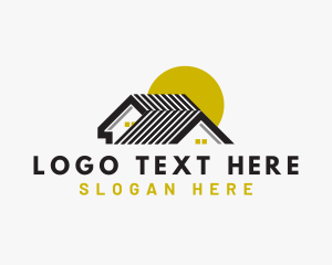 Contractor - House Roof Sun logo design