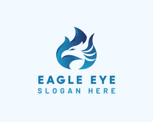 Blue Eagle Fire logo design