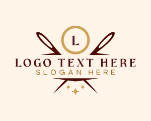 Lettermark - Artisan Sewing Needle logo design