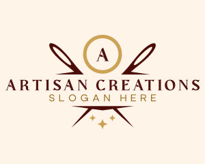 Artisan Sewing Needle logo design