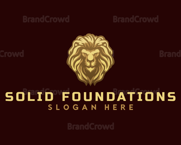 Premium Wild Lion Logo