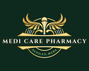 Pharmacist - Caduceus Pharmacist Medicine logo design