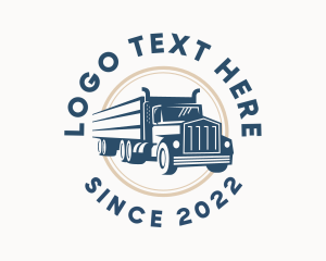 Haulage - Logistics Haulage Truck logo design