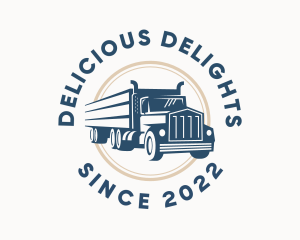 Logistics Haulage Truck logo design