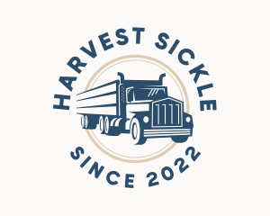 Logistics Haulage Truck logo design