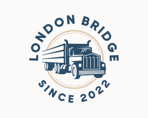 Logistics Haulage Truck logo design