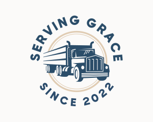 Logistics Haulage Truck logo design