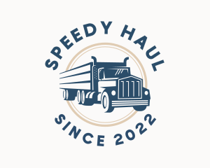 Truck - Logistics Haulage Truck logo design