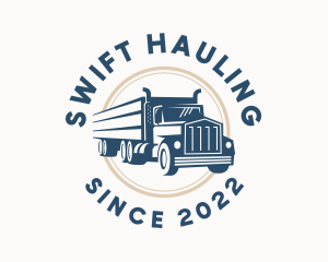 Hauling - Logistics Haulage Truck logo design