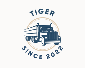 Logistics Haulage Truck logo design