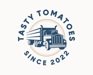 Logistics Haulage Truck logo design