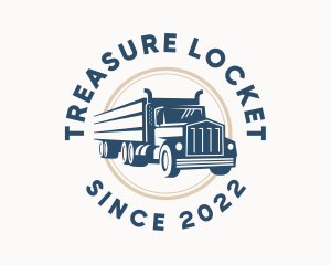 Logistics Haulage Truck logo design